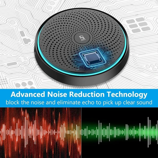 Alt view image 12 of 14 - ANSTEN Conference USB Microphone, Omnidirectional Condenser PC Mic | Pick Up Voice 10ft for Video Conferencing Recording, Skype, Online Class, Court Report, Compatible with Mac OS X Windows