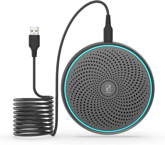 Alt view image 8 of 14 - ANSTEN Conference USB Microphone, Omnidirectional Condenser PC Mic | Pick Up Voice 10ft for Video Conferencing Recording, Skype, Online Class, Court Report, Compatible with Mac OS X Windows