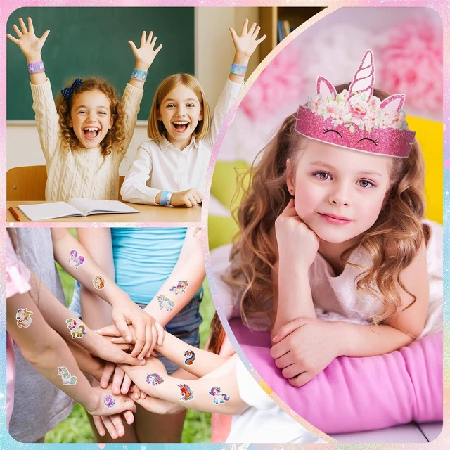 Alt view image 10 of 12 - Vanblue Unicorn Party Favors Birthday Party Decorations Supplies for Girls,Goodie Bag Stuffers,Party Hats Princess Dress up Theme,Classroom Rewards Gifts Prizes Pinata Stuffers for Kids