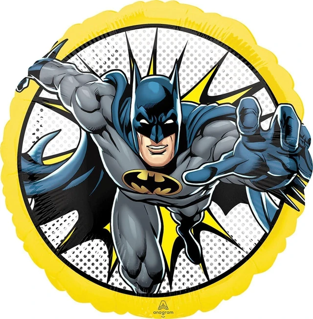 Alt view image 11 of 14 - Batman 4th Birthday Party Supplies 7pc Balloon Bouquet Decorations