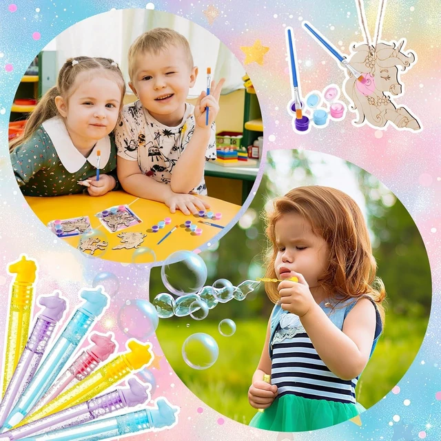 Alt view image 11 of 12 - Vanblue Unicorn Party Favors Birthday Party Decorations Supplies for Girls,Goodie Bag Stuffers,Party Hats Princess Dress up Theme,Classroom Rewards Gifts Prizes Pinata Stuffers for Kids