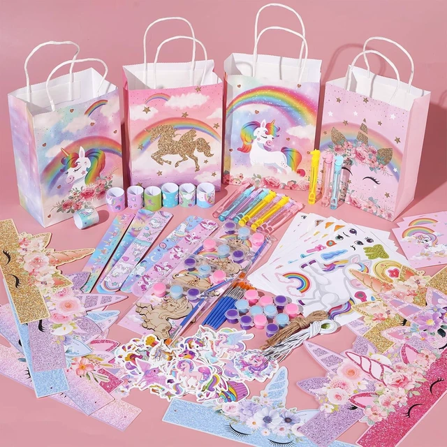 Alt view image 8 of 12 - Vanblue Unicorn Party Favors Birthday Party Decorations Supplies for Girls,Goodie Bag Stuffers,Party Hats Princess Dress up Theme,Classroom Rewards Gifts Prizes Pinata Stuffers for Kids