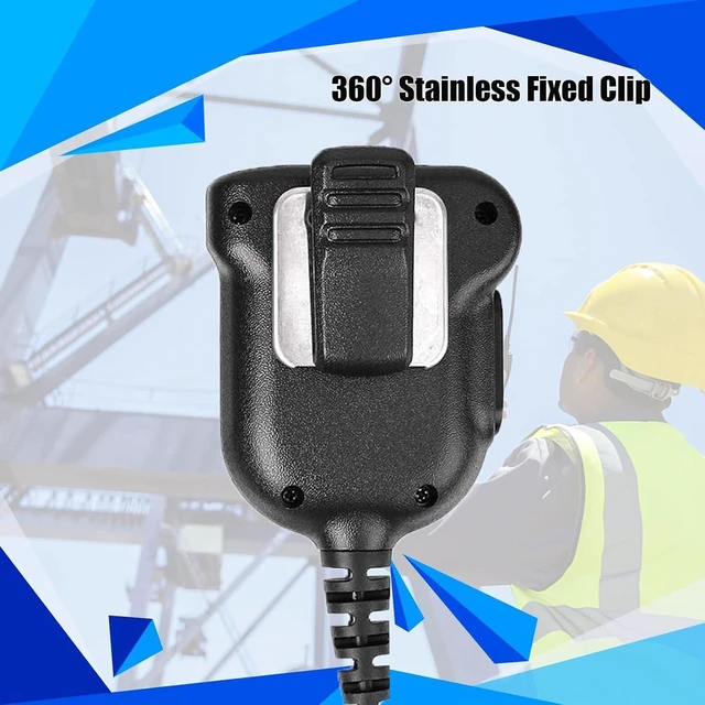 Alt view image 14 of 14 - HD1 Retevis Radio Microphone,Original Shoulder Speaker Mic, Compatible with RT29 RT48 NR30 RB23 Ailunce HD1 HD2 HA1G Motorola GP328 Plus GP344, IP55 Waterproof mic(1 Pack)