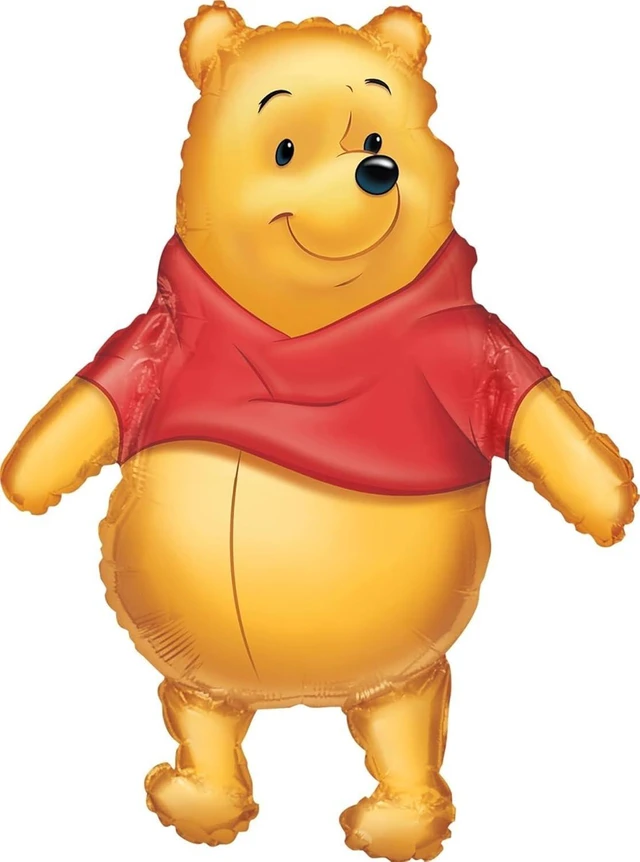Alt view image 9 of 14 - Winnie the Pooh 1st Birthday Party Supplies Foil Balloon Bouquet Decorations