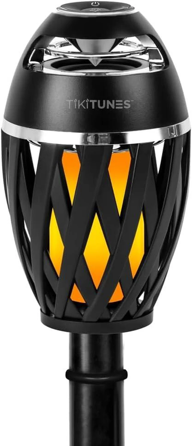 Alt view image 8 of 14 - Limitless Innovations TikiTunes Portable Bluetooth Wireless Speaker (Bundle) with Adjustable 40 Pole and Ground Stake - Black