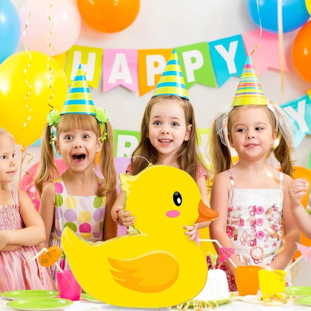 Alt view image 13 of 14 - Aoriher Duck Piñata Birthday Party Supplies Piñata with Yellow Blindfold for Party Favor Birthday Decorations