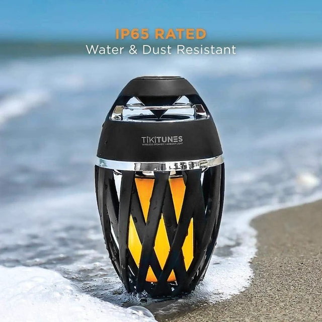 Alt view image 11 of 14 - Limitless Innovations TikiTunes Portable Bluetooth Wireless Speaker (Bundle) with Adjustable 40 Pole and Ground Stake - Black