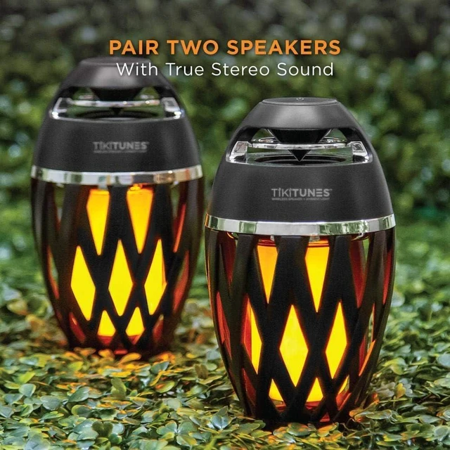 Alt view image 13 of 14 - Limitless Innovations TikiTunes Portable Bluetooth Wireless Speaker (Bundle) with Adjustable 40 Pole and Ground Stake - Black