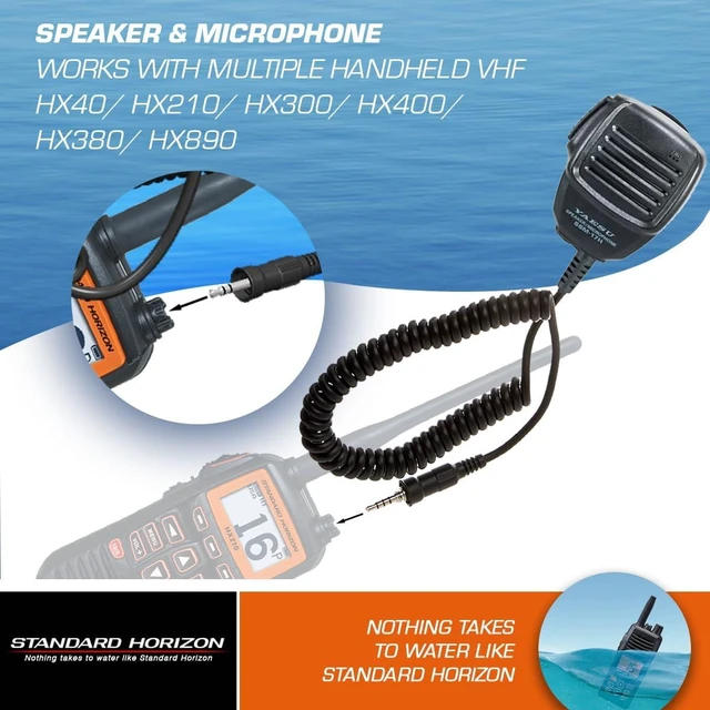 Alt view image 11 of 12 - Standard Horizon Compact Speaker Microphone, Black (SSM-17H)