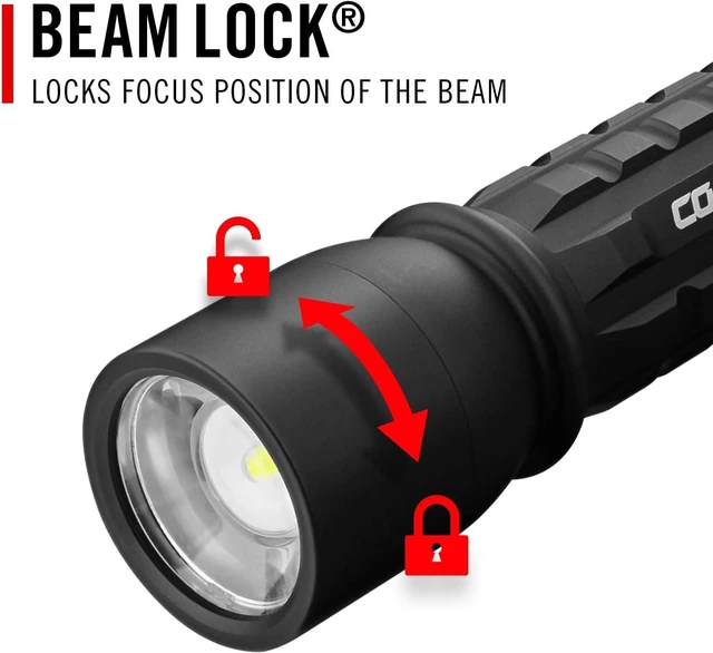 Alt view image 13 of 14 - Coast XP9R 1200 Lumen USB-C RECHARGEABLE-DUAL POWER LED Flashlight With PURE BEAM SLIDE FOCUS And Top Grade Aluminum Build