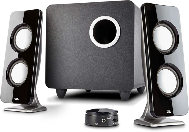 Alt view image 8 of 14 - Cyber Acoustics CA-3610 2.1 Multimedia Speaker System with Subwoofer, Perfect Computer Speakers for PC or Mac, Great for Music, Movies, and Gaming