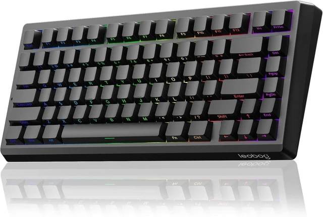 Alt view image 8 of 14 - LEOBOG A80 RT Hall Effect Gaming Keyboard Wired, Rapid Trigger Magnetic Switch Keyboard with 0.01mm RT Adjustable Actuation, 8000Hz Polling Rate, RGB Backlit Mechanical Keyboard 75% for PC Gamer