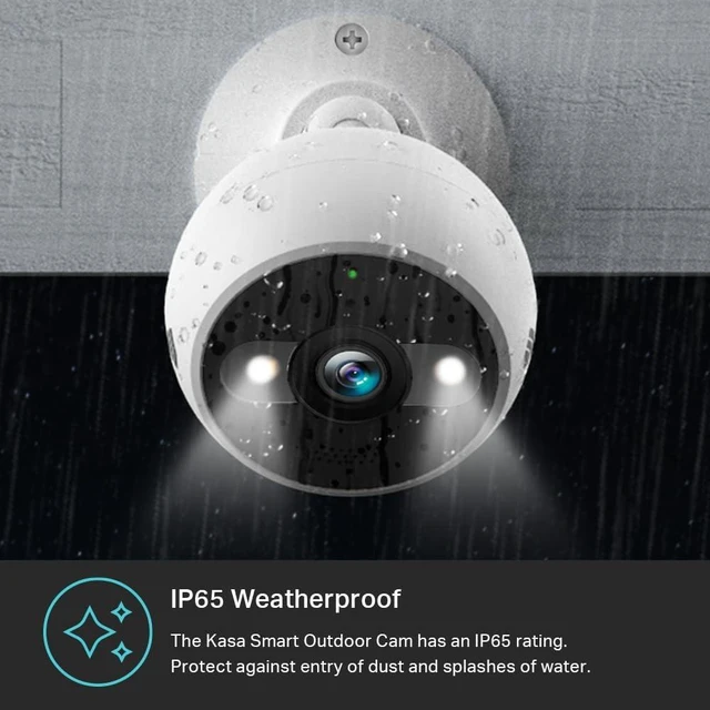 Alt view image 13 of 14 - Kasa 2K+ Outdoor Wired Security Camera - Person/Motion Detection, 24/7 Recording, 2-Way Audio, Siren, Starlight Color Night Vision, Subscription-Free Local Storage or Optional Cloud, KC420WS