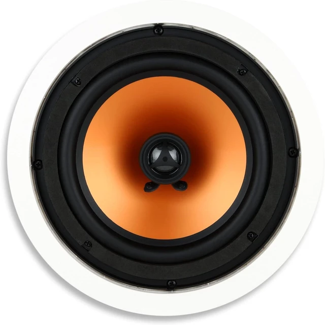 Alt view image 8 of 14 - Micca M-8C 2-Way in-Ceiling Round Speaker, 9.4" Cutout Diameter, Whole House Audio, Home Theater, Indoor or Covered Outdoor, 8" Woofer, 1" Tweeter, White, Paintable, Each