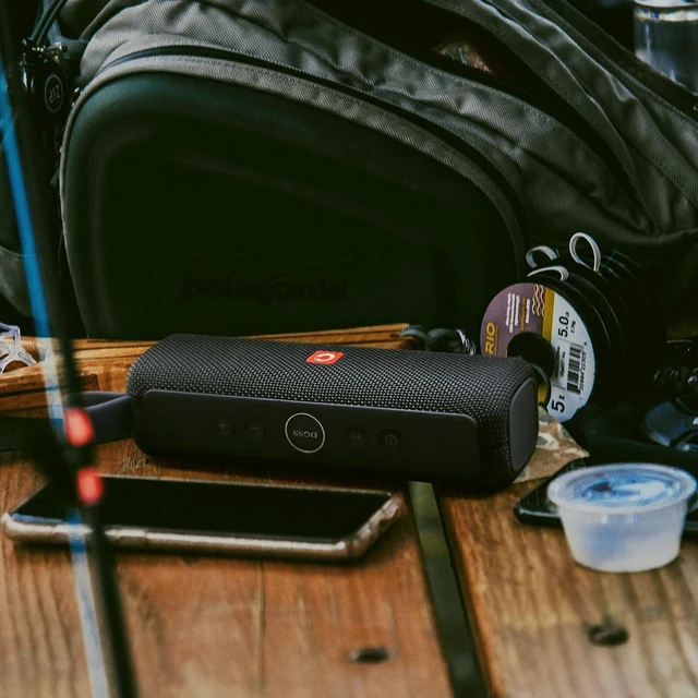 Alt view image 14 of 14 - DOSS E-Go II Bluetooth Speaker with 12W Superior Sound, Loud Bass, IPX6 Waterproof, Built-in Mic, 12H Playtime, for Pool, Beach, Outdoor, and Travel