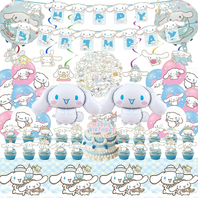 Alt view image 8 of 14 - Birthday Party Decorations, Cute Party Supplies Include Banner, latex Balloons, Hanging Swirls, Foil Balloon, Cake Cupcake Toppers, Tablecloth for Theme Party