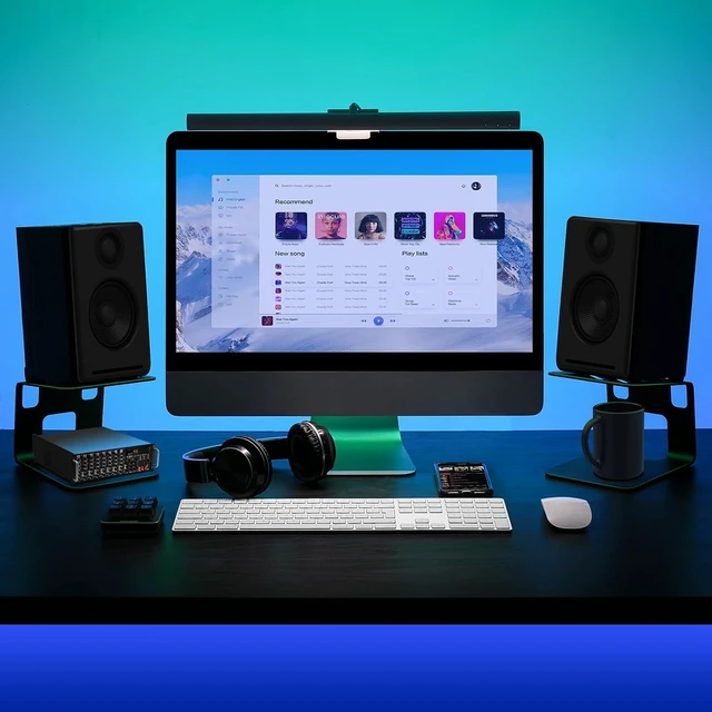 Alt view image 11 of 14 - VAYDEER Desktop Speaker Stands with Vibration Absorption Pads, Metal Speaker Stands Pair Support Up to 40lbs,Bookshelf Speaker Stands for Better Audio Experience (7.09 x 5.51 x 5.12 inch)