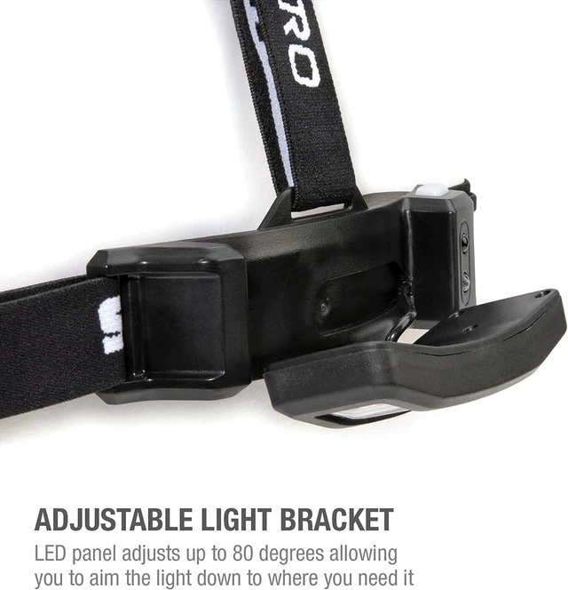 Alt view image 10 of 14 - Steelman Slim Profile Rechargeable LED Motion-Activated Headlamp, 250-Lumen, 3 Brightness Settings, 20-Meter Range, Water-Resistant