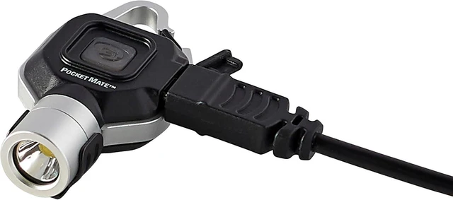 Alt view image 12 of 14 - Streamlight 73300 Pocket Mate 325-Lumen Keychain/Clip-on USB Rechargeable Flashlight, Silver
