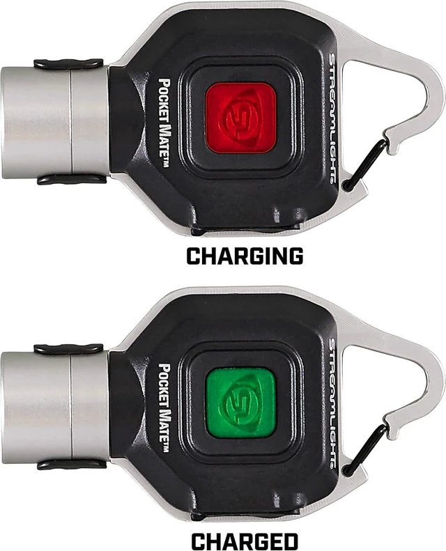 Alt view image 13 of 14 - Streamlight 73300 Pocket Mate 325-Lumen Keychain/Clip-on USB Rechargeable Flashlight, Silver
