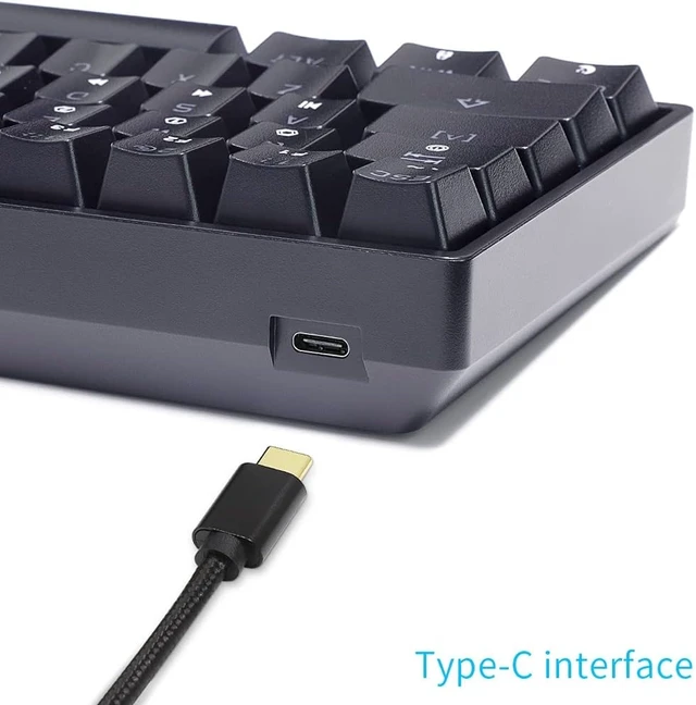 Alt view image 11 of 14 - SKYLOONG GK61 SK61 60% Mechanical Keyboard 61 Keys Portable Small Full Keys Programmable Gaming Keyboard Red Switch Hot Swappable RGB Mechanical Keyboard for PC Mac Laptop