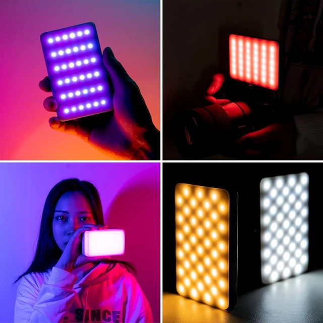 Alt view image 13 of 14 - VIJIM VL120 RGB Video Light, Portable LED Camera Light Panel 0-360 Full Color, CRI 95+ 2500-9000K LED 3100mAh Rechargeable DSLR Lighting for Vlogging, Photography, Video Conference