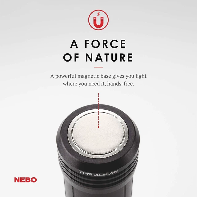 Alt view image 11 of 14 - NEBO 300-Lumen LED Worklight Flashlight: Slyde+ Has a Strong Magnetic Base; Use as a Standard Flashlight or Slide to Open and Reveal the Best Work Light - Nebo 6525