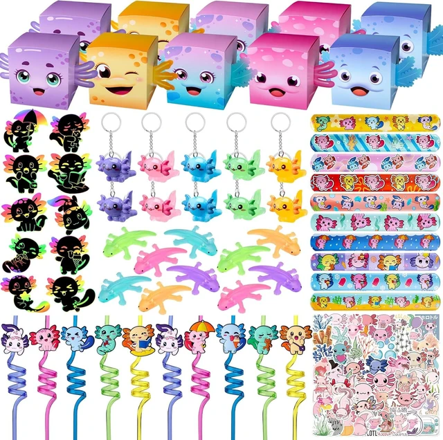 Alt view image 8 of 14 - DMIGHT Axolotl Party Favors Birthday Decorations Axolotl Goodie Bag Stuffers for Party Decorations Supplies