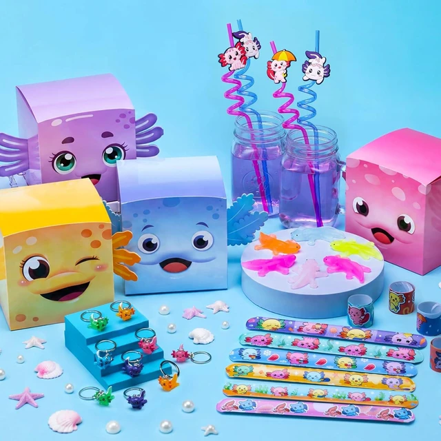 Alt view image 11 of 14 - DMIGHT Axolotl Party Favors Birthday Decorations Axolotl Goodie Bag Stuffers for Party Decorations Supplies
