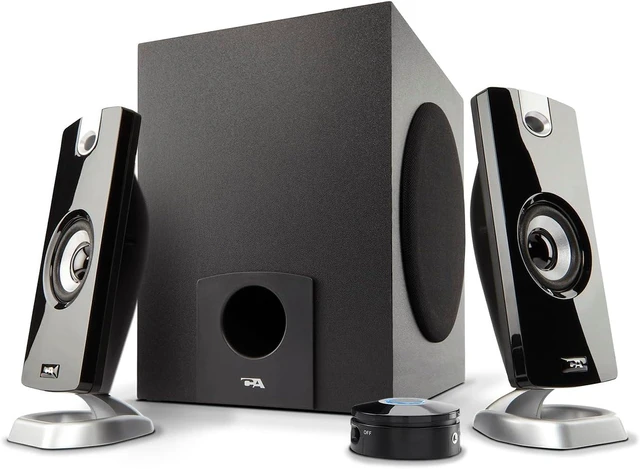 Alt view image 8 of 14 - Cyber Acoustics CA-3090 2.1 Speaker System with Subwoofer with 18W of Power Easy Setup and Convenient Controls, Great for Music, Movies, and Gaming
