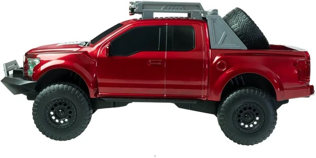 Alt view image 5 of 6 - QFX Bluetooth 150 Pickup Truck Replica Speaker, 3-inch Speakers, Hands Free Link, Built-in Microphone, FM Radio and LED Party Lights, Red - BT-150-RED