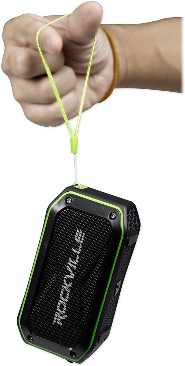 Alt view image 12 of 14 - Rockville Portable Audio Bundle: (2) ROCK ANYWHERE Waterproof Bluetooth Speakers, TWS Stereo Linking, 2-items