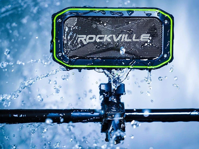 Alt view image 14 of 14 - Rockville Portable Audio Bundle: (2) ROCK ANYWHERE Waterproof Bluetooth Speakers, TWS Stereo Linking, 2-items