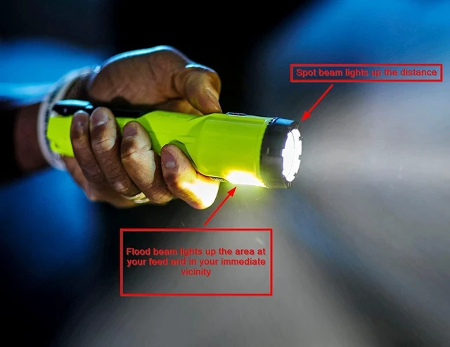 Alt view image 12 of 12 - Streamlight 67751 Dualie 2AA 175-Lumen Dual Beam Flashlight w/Pocket Clip and Magnetic Base, Box, Yellow
