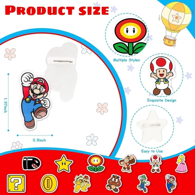 Alt view image 9 of 12 - 86PCS Mario Birthday Party Supplies, Birthday Gifts Set for Mario Theme Party