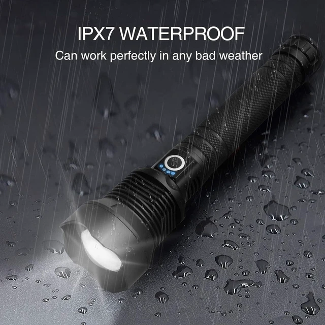 Alt view image 14 of 14 - Lylting Rechargeable LED Flashlights High Lumens, 99,000 Lumens Super Bright Flashlight with 5 Modes & Waterproof, Powerful Handheld Flashlight for Camping Emergencies