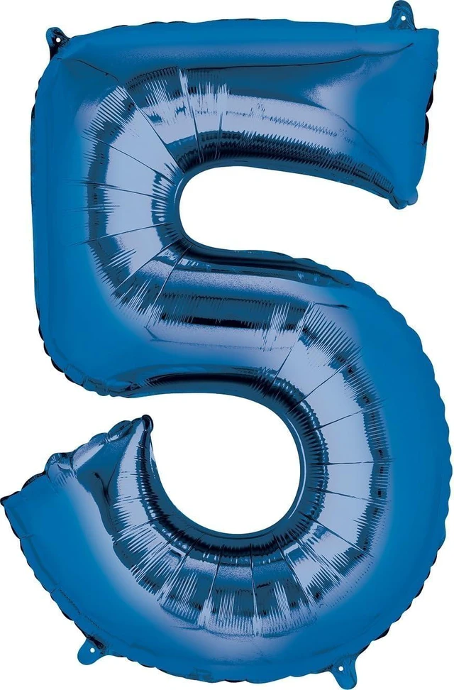 Alt view image 9 of 12 - Spongebobs 5th Birthday Party Supplies 8pc Foil Balloons Bouquet Decorations