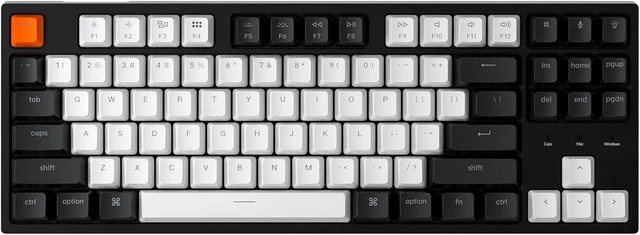 Alt view image 8 of 14 - Keychron C1 TKL Mechanical Wired Gaming Keyboard RGB Backlit Compact Keyboard with Linear Red Switches for Mac & Windows