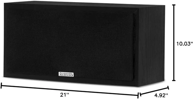 Alt view image 12 of 12 - Acoustic Audio PSC-32 Center Channel Speaker 125 Watt 2-Way Home Theater Audio, Black