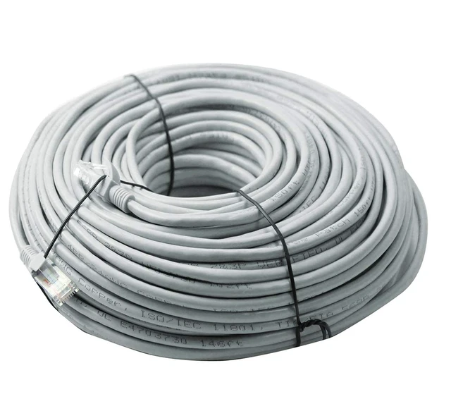 Alt view image 12 of 12 - 150FT CAT5e Ethernet Patch Cable, RJ45 Computer Network Cord, Category 5e Patch Cord LAN Cable UTP 24 AWG 100% Copper Wire