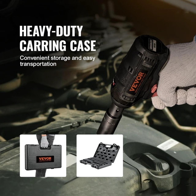 Alt view image 13 of 14 - Impact Socket Set 3/8" Drive, 48-Piece Standard SAE (5/16 to 3/4 inch) & Metric (8 to 22 mm) Size, Deep & Shallow, 6 Point, CR-V, Extension Bar, Universal Joint, 1/2" F to 3/8" M Reducer