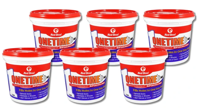 Alt view image 8 of 14 - 0544 ONETIME Lightweight Spackling, 1 Quart, Made in USA