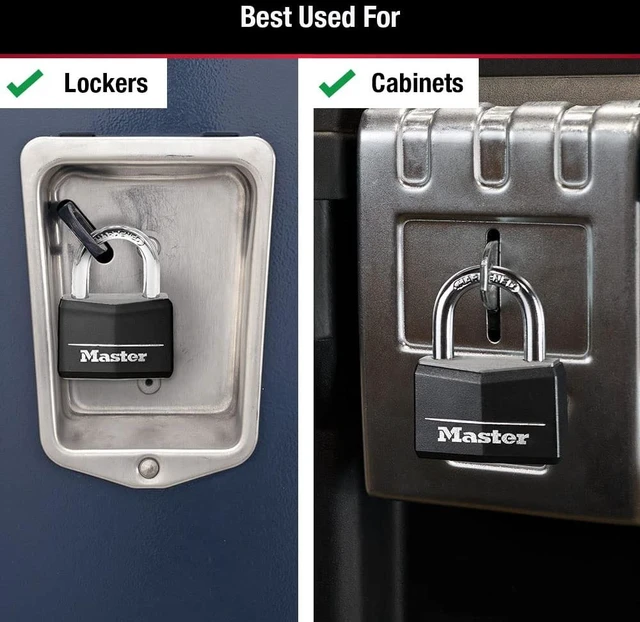 Alt view image 9 of 14 - 141Q Covered Aluminum Keyed Padlock, 4 Pack, Black