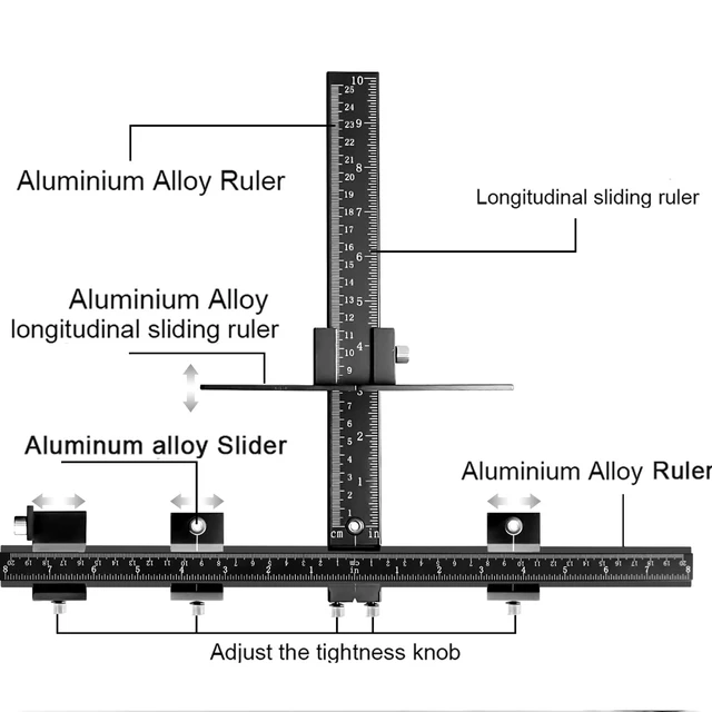 Alt view image 8 of 12 - Aluminum Cabinet Hardware Jig&Auto Center Punch Avoid Jitter Caused by Direct Drilling. Cabinet Handle Jig, Use for Handles and Pulls on Drawers and Doors