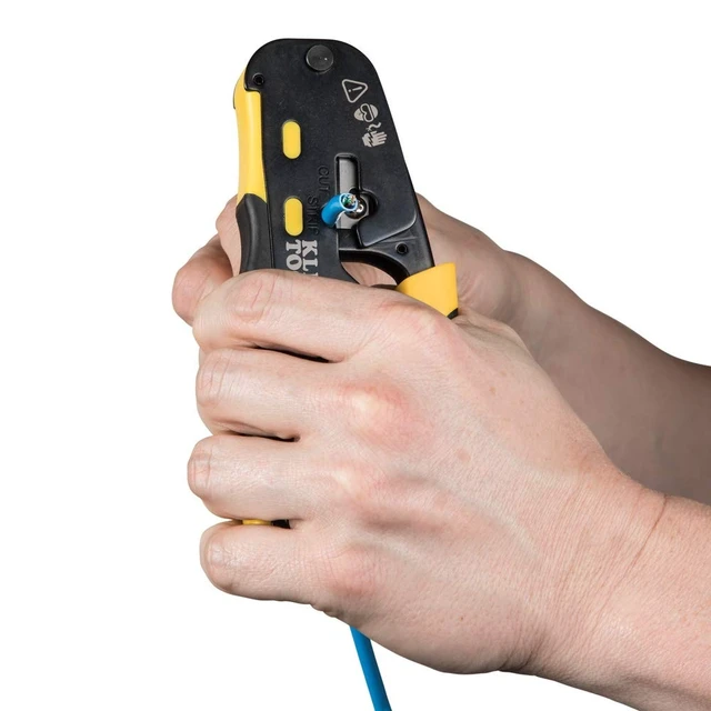 Alt view image 13 of 14 - VDV226-110 Ratcheting Modular Data Cable Crimper / Wire Stripper / Wire Cutter for RJ11/RJ12 Standard, RJ45 Pass-Thru Connectors