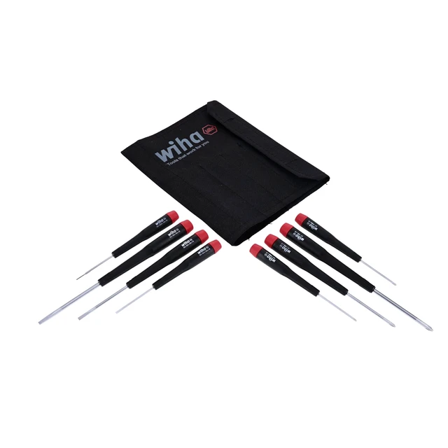 Alt view image 8 of 14 - 26199 Slotted and Phillips Screwdriver Set in Rugged Canvas Pouch, 8 Piece