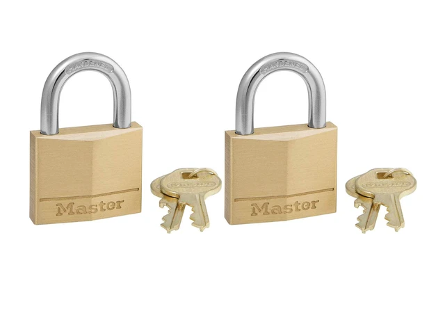 Alt view image 2 of 2 - 140D Padlock, 1 Pack, Brass, (Set of 2)
