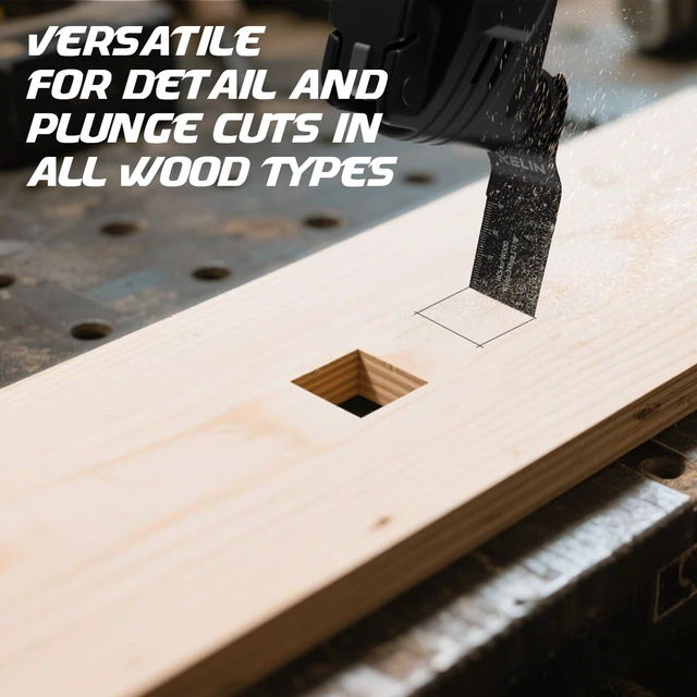 Alt view image 12 of 14 - 56pcs Titanium Oscillating Tool Blades, Universal Multitool Blades 4 Types Oscillating Titanium Saw Blades for Wood,Metal, Drywall,Pipes Fits Dewalt,Bosch,Milwaukee & 98% Oscillating Tools