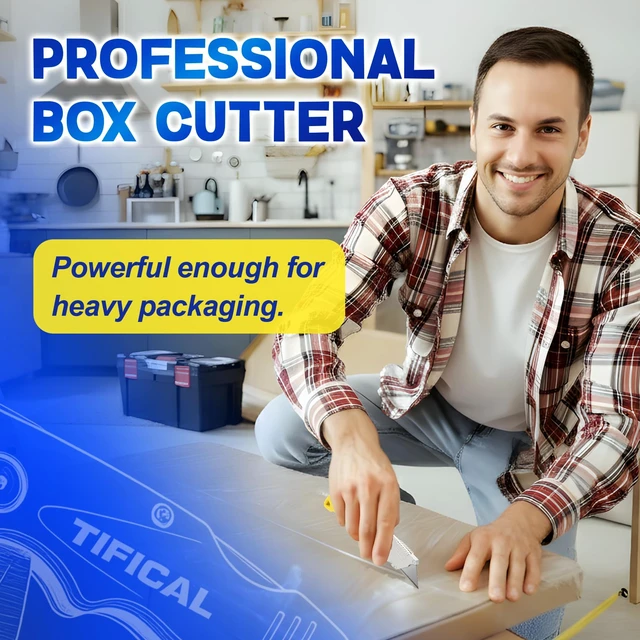 Alt view image 9 of 14 - 24Pack Box Cutter Retractable, Folding Utility Knife with 30 Blades SK5 razor knife blades, quick change pocket knife, navajas para trabajo for cardboard, drywall, rope, linoleum and packages