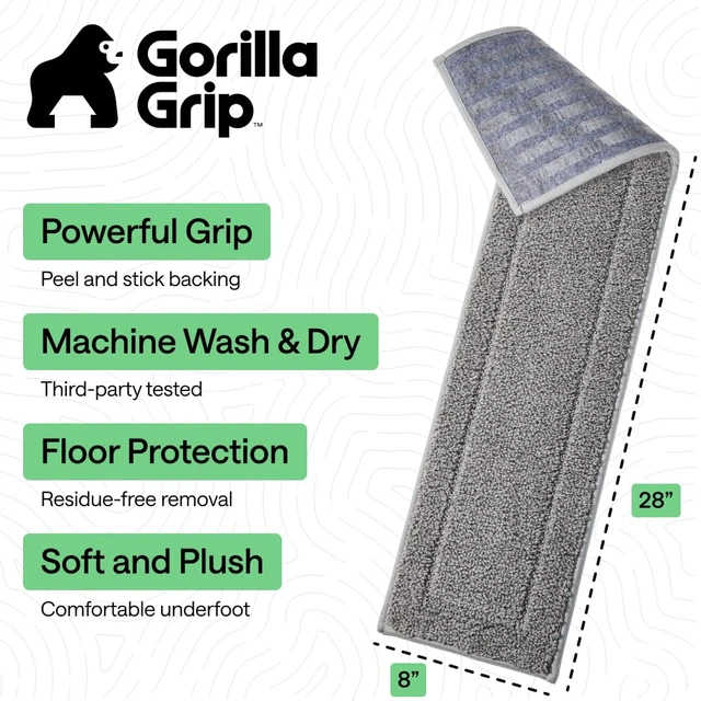 Alt view image 9 of 14 - Peel and Stick Stair Treads, 8x28 Inches, 12 Pack, Gray Multi-Surface Use Machine Washable Carpet Runners for Wooden Steps, Indoor Rugs for Stairs, Pet Friendly, Universal Size